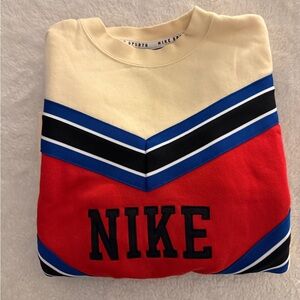 Nike Red and Cream Sweater